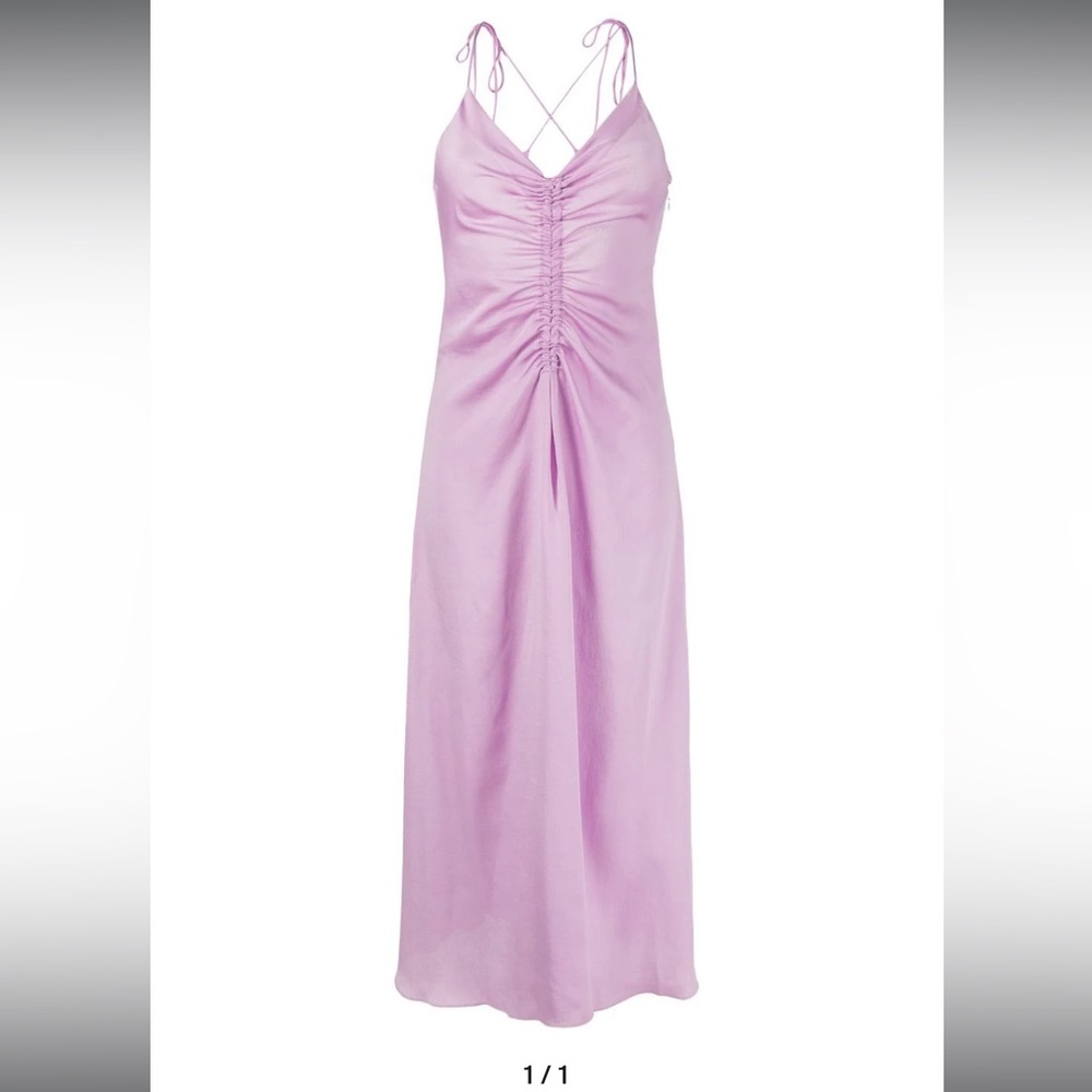 SANDRO ruched sleeveless dress